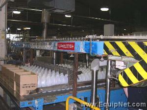 Liquid Filling Line, 32 head Pneumatic Scale Pneumflow Filler, 8 head Ronchi Capper