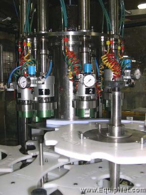 Liquid Filling Line, 32 head Pneumatic Scale Pneumflow Filler, 8 head Ronchi Capper