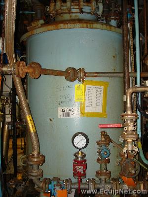 Glass Lined 500 Gallon Pfaudler Vertical Tank