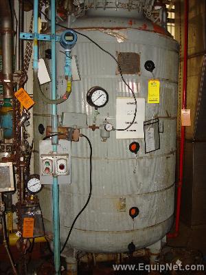 Glass Lined 500 Gallon DeDietrich Vertical Tank