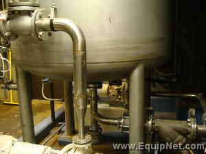 Precision Stainless 3500 Liter Jacketed Stainless Steel Tank