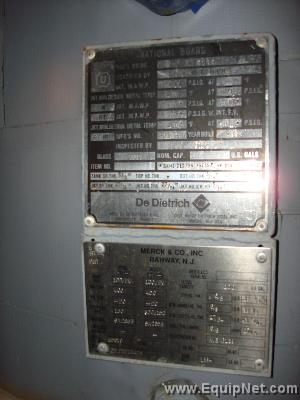 Dedietrich Glass Lined 200 Gallon Receiver