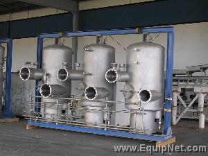 Schmidt plate evaporator 11,000 lbs/hr, (3) effect