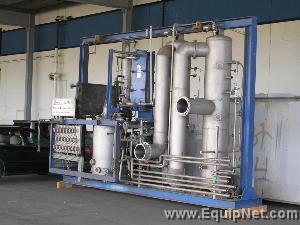 Schmidt plate evaporator 11,000 lbs/hr, (3) effect
