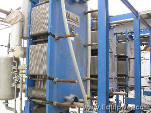 Schmidt plate evaporator 11,000 lbs/hr, (3) effect