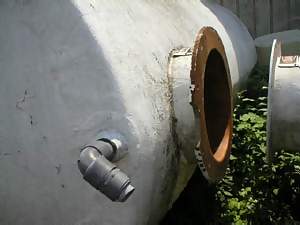 2500 Gallon Horizontal Fiberglass Tank 
