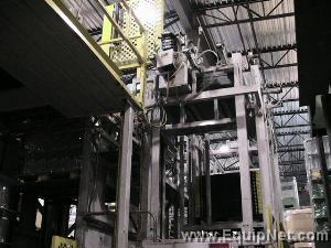 Goldco Model CS1710RACS Palletizer with Automatic Tier Sheet Placement