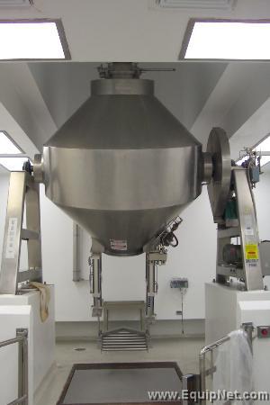 Gemco 100 Cubic Foot Stainless Steel Double Cone Blender with Gemcomatic Loader