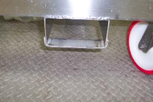 Lot of (5) Custom Made Stainless Steel Portable Tote Bins
