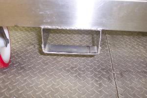 Lot of (5) Custom Made Stainless Steel Portable Tote Bins