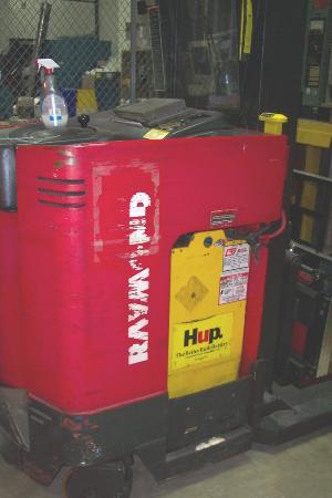 Raymond Extended Reach Stand Up Electric Fork Lift Truck