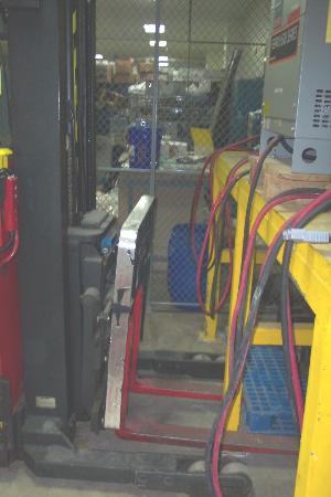 Raymond Extended Reach Stand Up Electric Fork Lift Truck