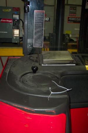 Raymond Extended Reach Stand Up Electric Fork Lift Truck