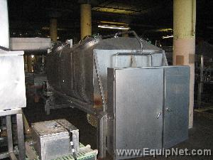 Approximate 75 Cubic Foot Stainless Steel Double Ribbon Blender