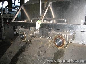 Approximate 75 Cubic Foot Stainless Steel Double Ribbon Blender
