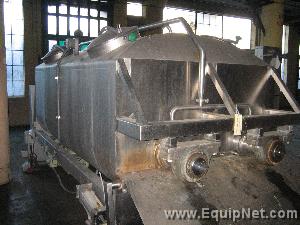 Approximate 75 Cubic Foot Stainless Steel Double Ribbon Blender