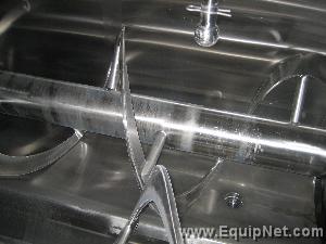 Approximate 75 Cubic Foot Stainless Steel Double Ribbon Blender