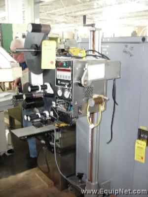 Label-Aire Pressure Sensitive Labeler Mounted on a Pedestal