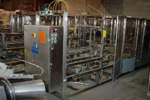 Schneider Stainless Steel Horizontal Case Packer with Case Elevator