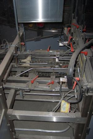 Schneider Stainless Steel Horizontal Case Packer with Case Elevator