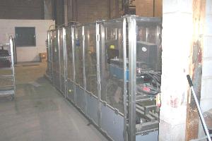 Schneider Stainless Steel Horizontal Case Packer with Case Elevator
