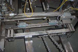 Schneider Stainless Steel Horizontal Case Packer with Case Elevator