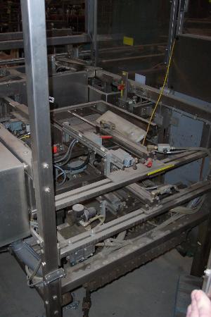 Schneider Stainless Steel Horizontal Case Packer with Case Elevator