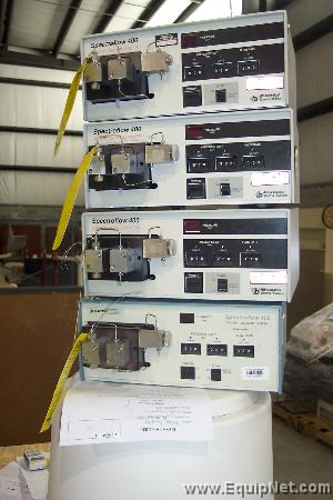 1 Lot of (4) Applied Bio Systems Spectroflow 400 Solvent Delivery Systems