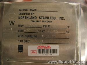 Lot of (3) Unused 660 Liter Northland Stainless Steel Platform Mounted Tanks