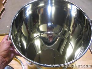 Lot of (36) 36 Liter Stainless Steel Containers with Lids and Locking Rings