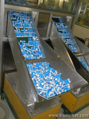 Wierbenski Tube Filling system for filling upto 200 tubes/min with 23-25mm dia tablets
