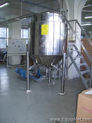 Li-Yuan 1300 litre  Jacketted and Lagged Stainless Steel Tank