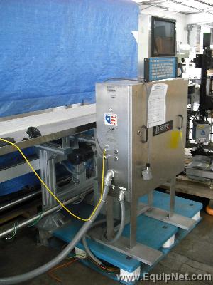 LASETEC LASER CODE PRINTER WITH BAR CODE READER AND CONVEYOR