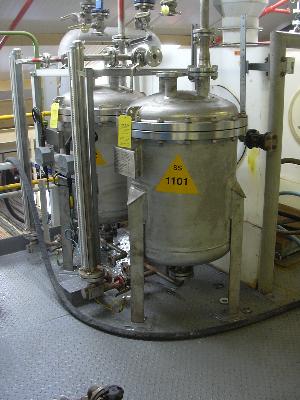 Ardeth Engineering  0.26m3 Stainless Steel Vertical Eluent Vessels