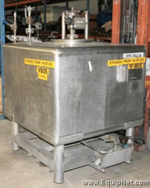 Lot of (2) Tote Systems 316L Stainless Steel Totes