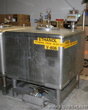 Lot of (2) Tote Systems 316L Stainless Steel Totes