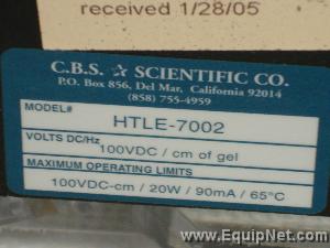 CBS Scientific HTLE-7002 Hunter Thin Layer  Peptide Mapping Electrophoresis System