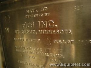 DCI 175 Liter Stainless Steel Jacketed Tank