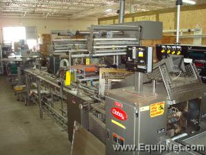 Doboy Model J Wrapper with 3 belt servo in line product feeder