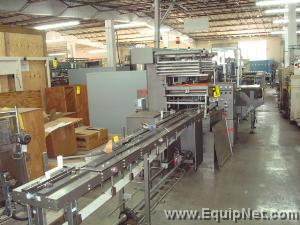Doboy Model J Wrapper with 3 belt servo in line product feeder