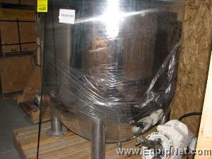 250 Gallon Lee Sanitary 316L Stainless Steel Kettle, Anchor Agitator