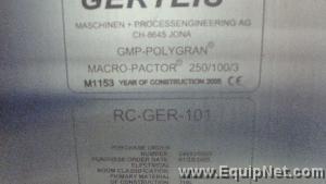 Gerteis 1200 Liter Roller Compactor & Blending Suite