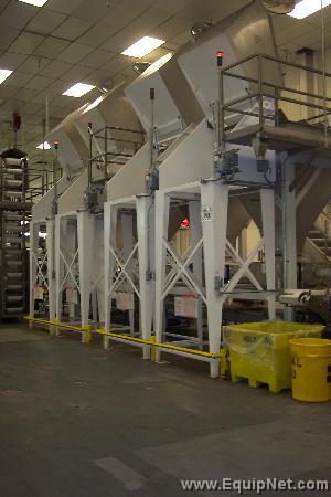 2,500 LB. Capacity Tote Dumper System/ K Tron Feeder