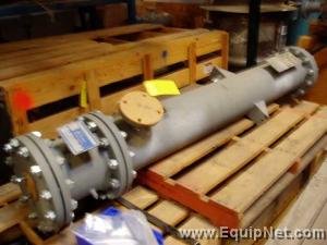 Rebuilt 1991 AstroCosmos Metalurgical 75 Sq Ft, Tantulum Vertical Shell Heat Exchanger
