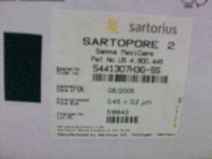 20 Sartorius Sartopore2 Gamma Maxicap Filters (Unused)