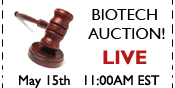 Biotech Live/Webcast Auction - Bid May 15th!