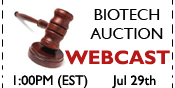 Biotech Webcast Auction - July 29