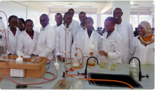 Prof. Nicholas Gikonyo's first class of pharmacy students at Kenyatta University